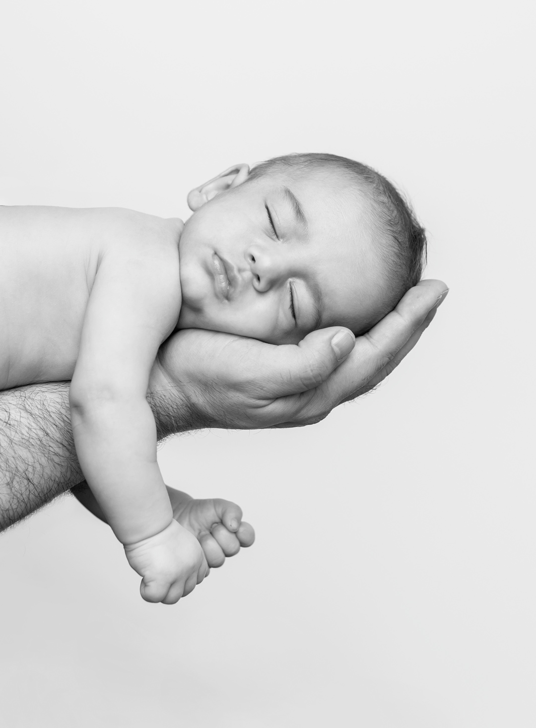 black and white baby photo studio vancouver