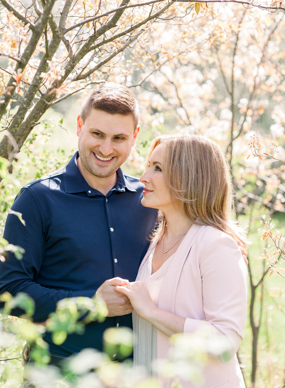 Spring engagement sessions outdoors Sechelt