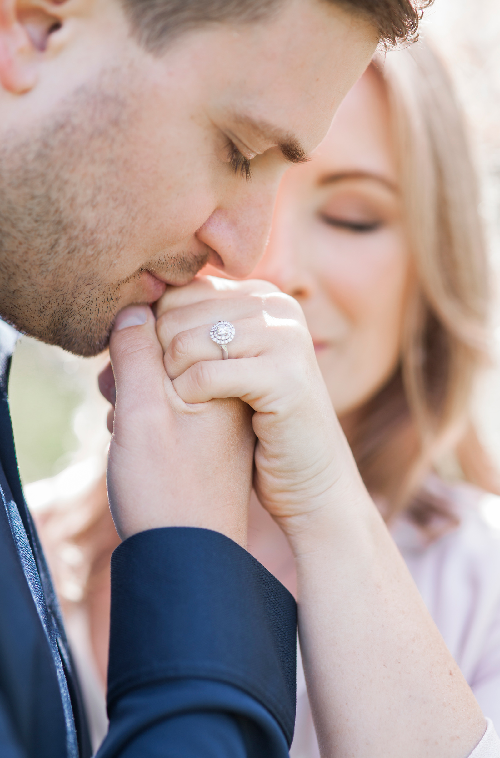 Engagement rings Sunshine Coast engagement photos in spring