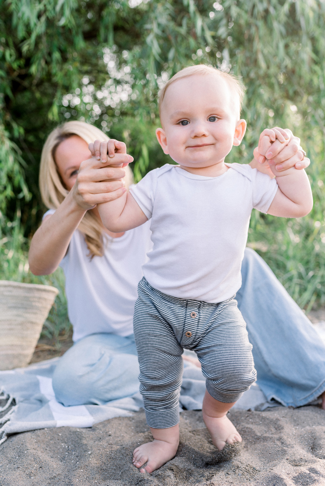 Baby learning to walk, child development Sechelt