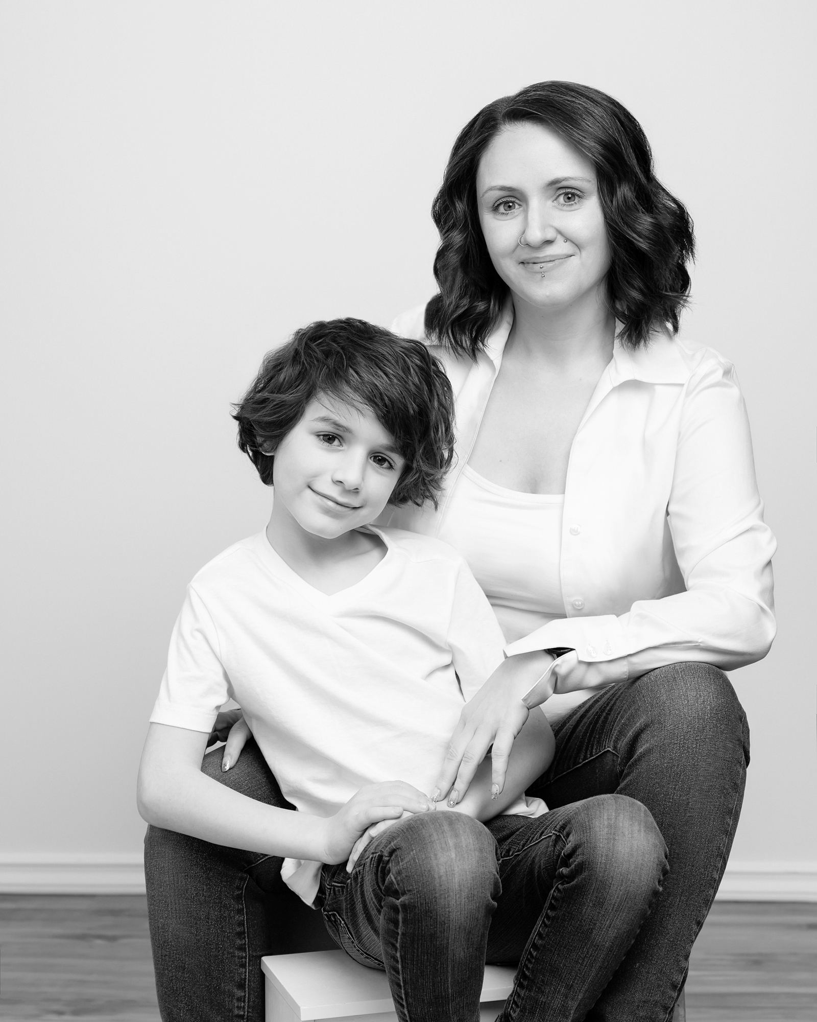 Monika and Azriel Dalman in studio photoshoot in Vancouver BC