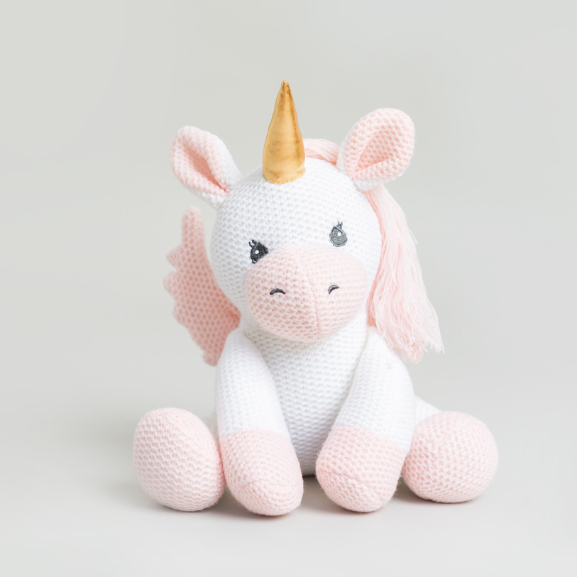 white and pink unicorn