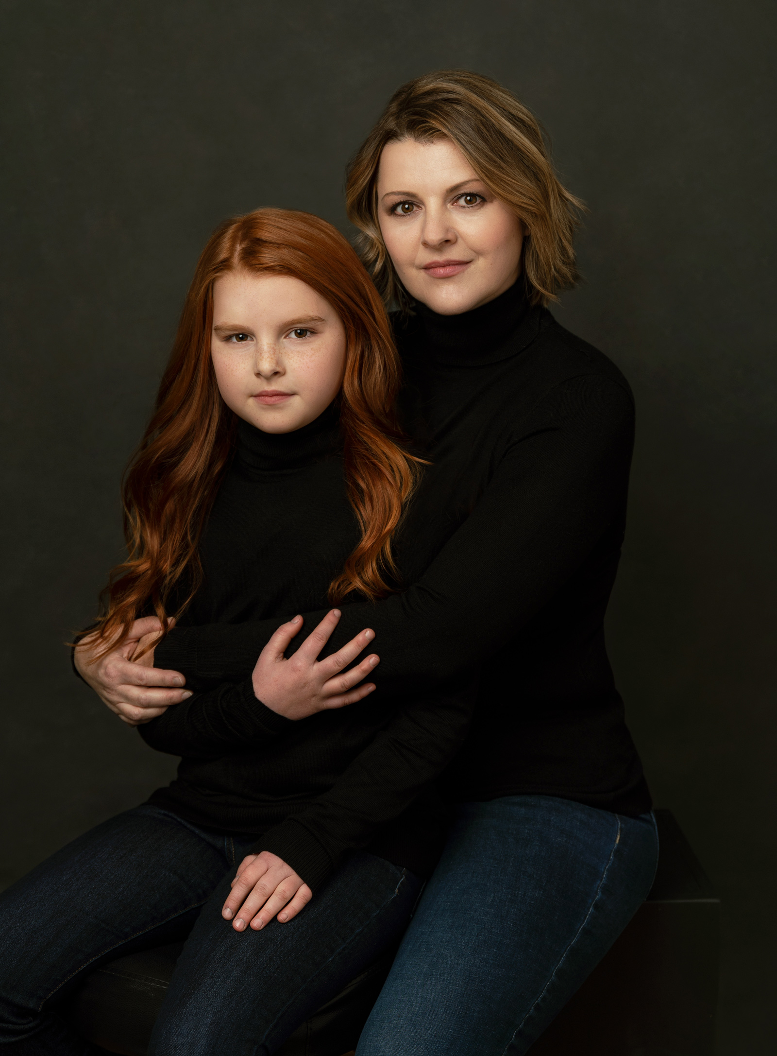 Magazine style family studio portait sessions Vancouver.