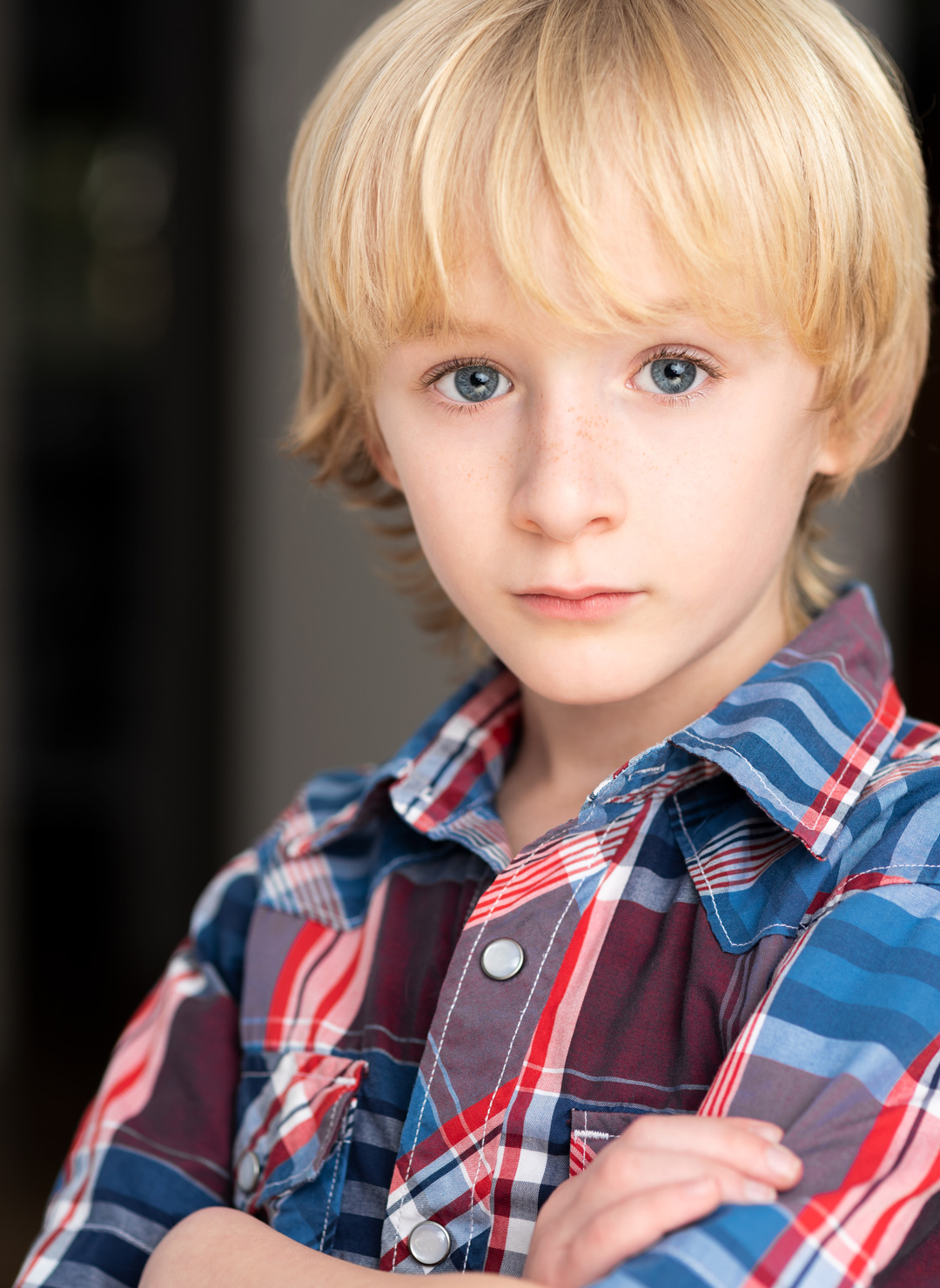 The Good Doctor TV show blonde boy child actor Aias Dallman headshot