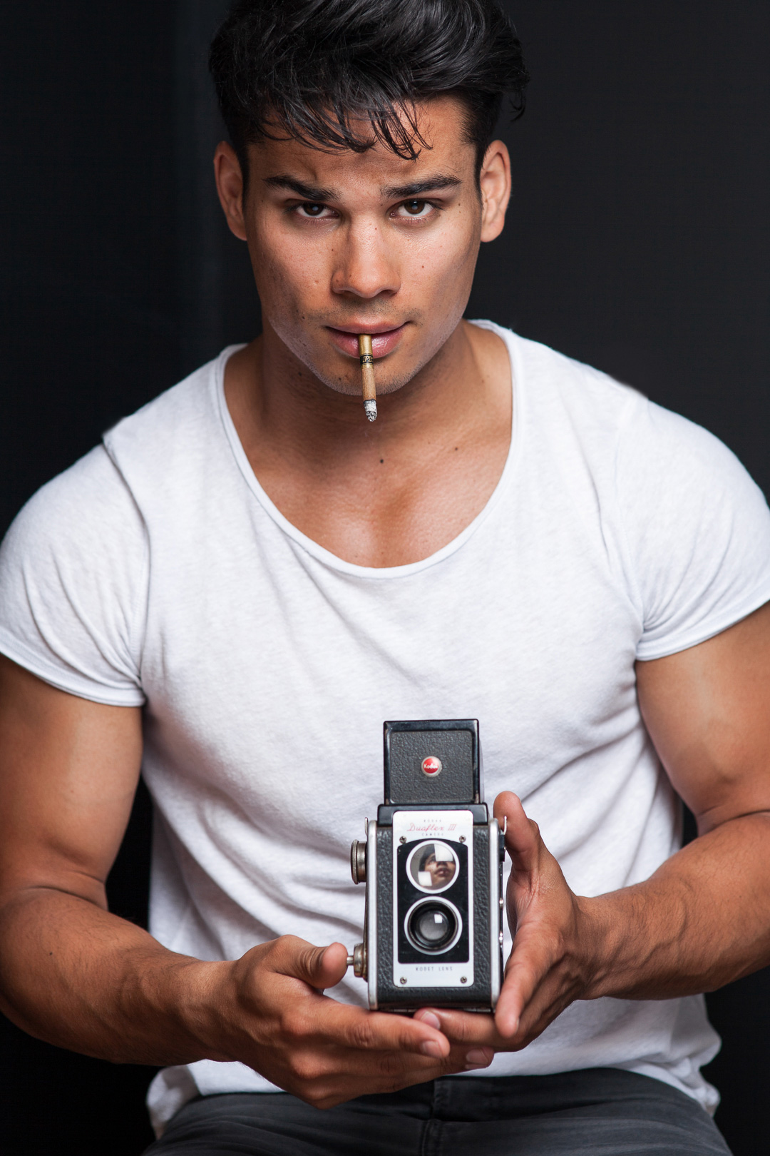 Riverdale photoshoot with southside serpent Drew Ray Tanner