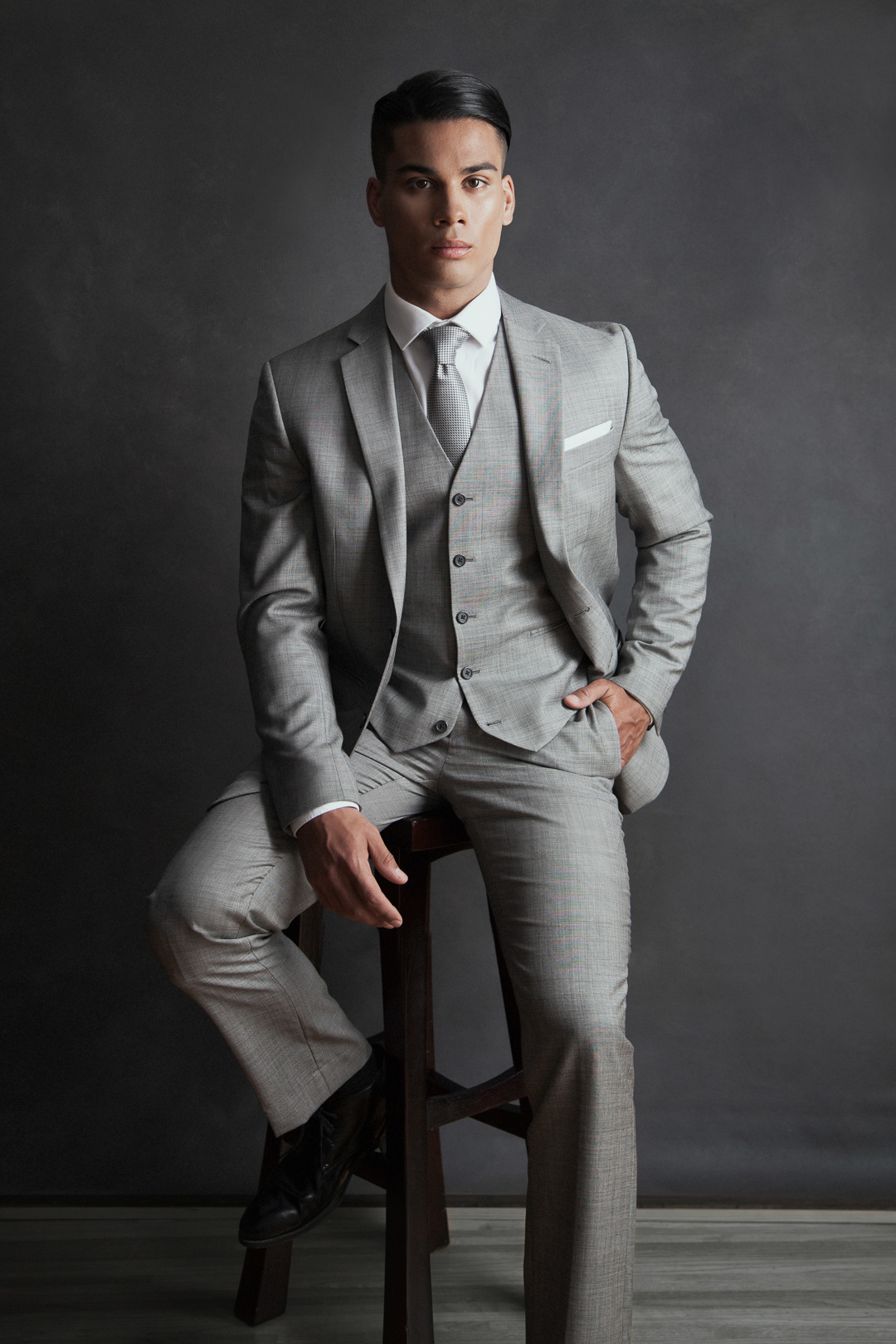 Ethnic male actor Drew Tanner editorial photoshoot