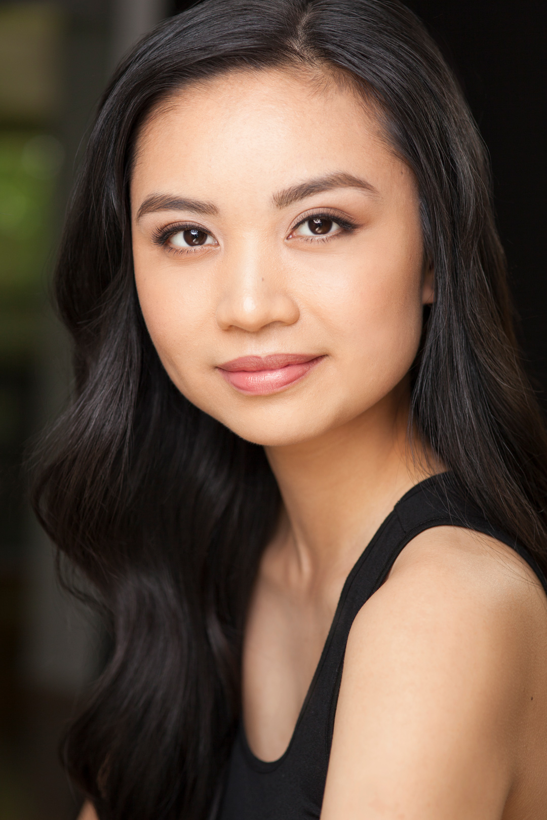 Beautiful asian female actress Garbrielle Jacinto headshot in Vancouver