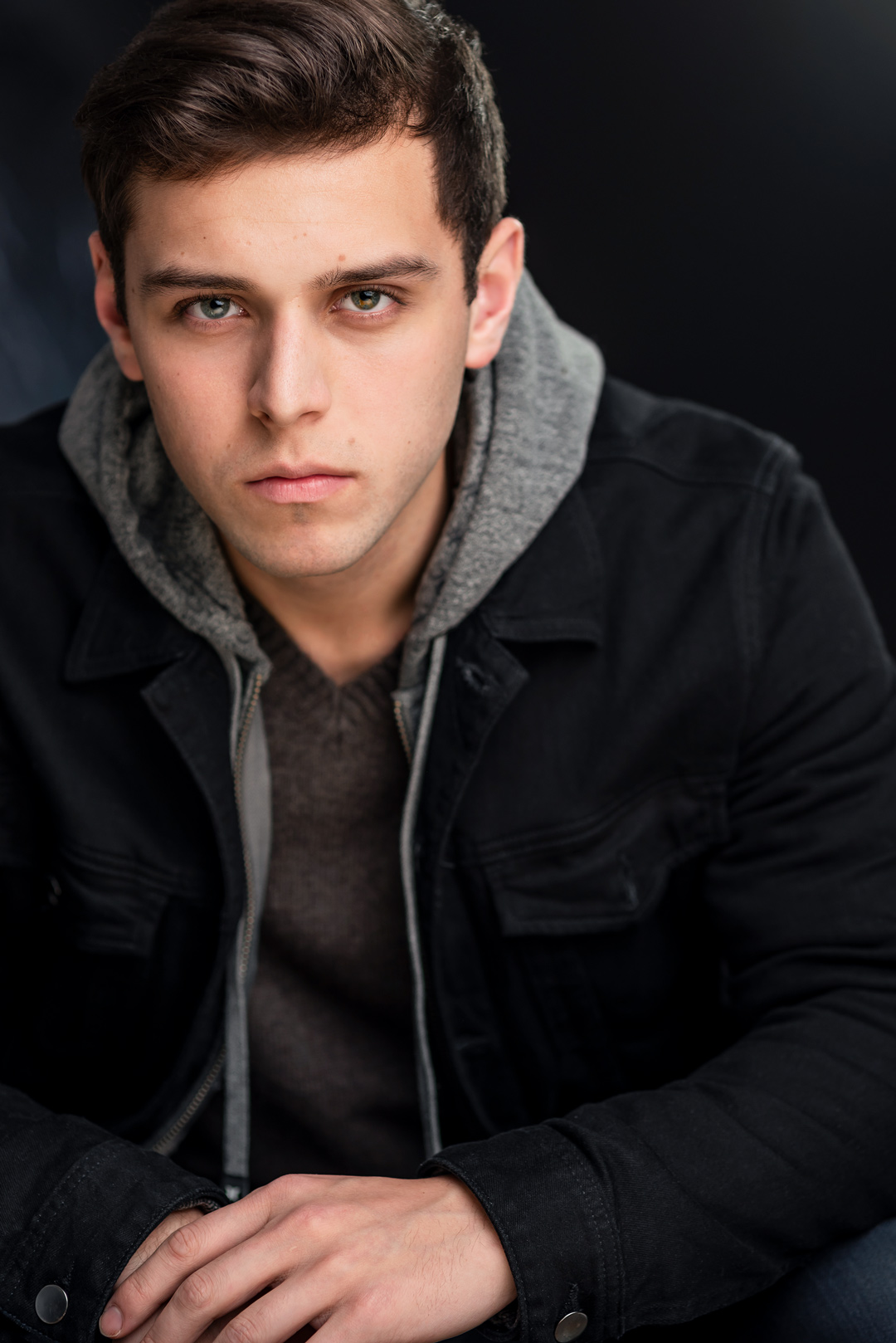 Moody male rebel teen actor Kyle Guerrero from LeBlanc School of Acting