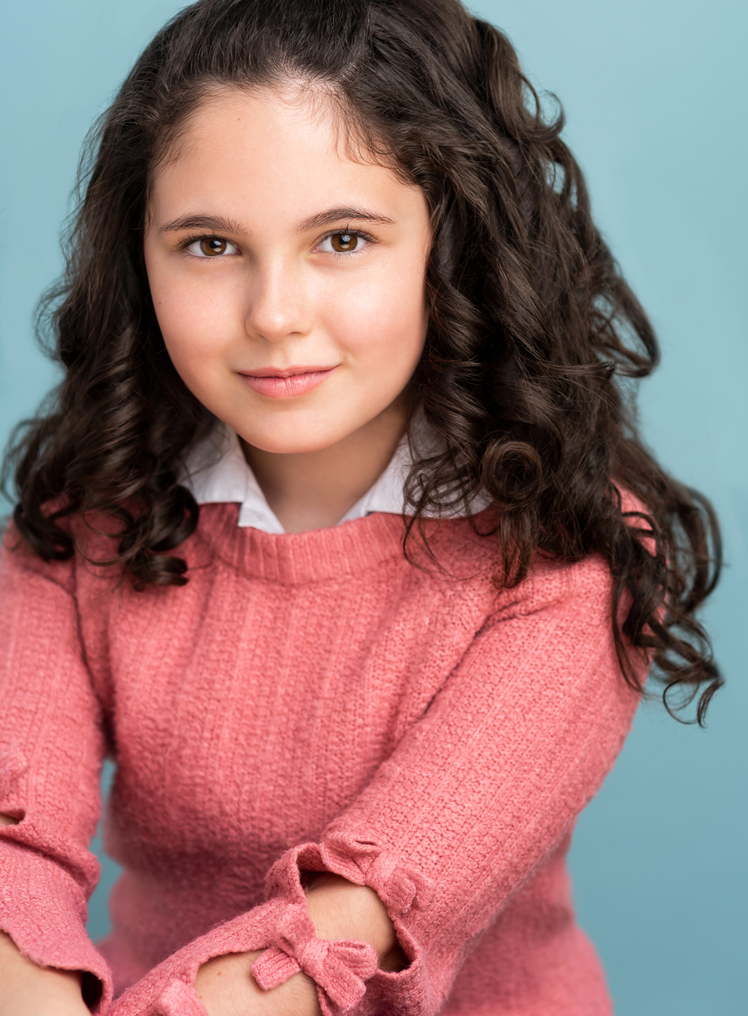 Child actor Lina Renna Hallmark and TV movie headshot