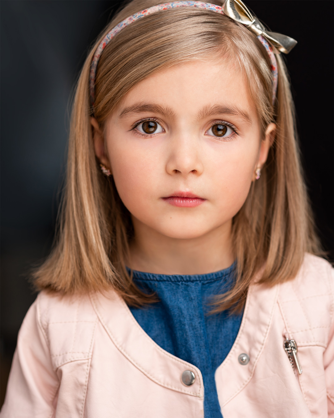 Professional aciting headshot for young child
